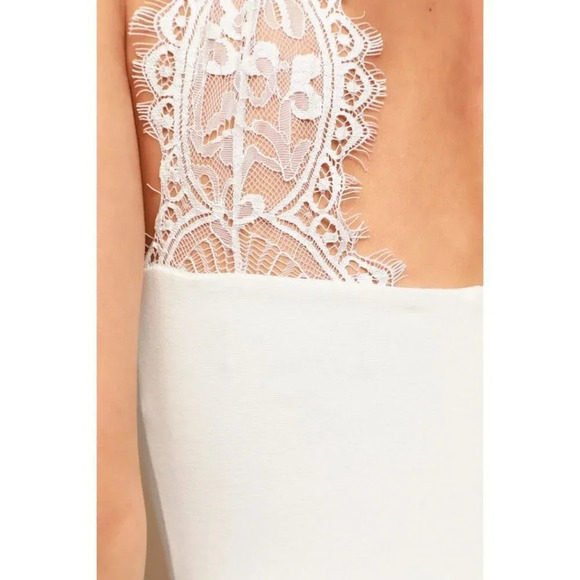 Lulu's Chic Antique White Lace Back Skater Dress $60 - Picture 6 of 16